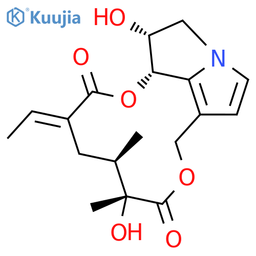 Senecionan-11,16-dione,3,8-didehydro-6,12-dihydroxy-, (6b)- (9CI) structure