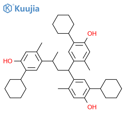 Phenol,4,4',4''-(1-methyl-1-propanyl-3-ylidene)tris[2-cyclohexyl-5-methyl- structure