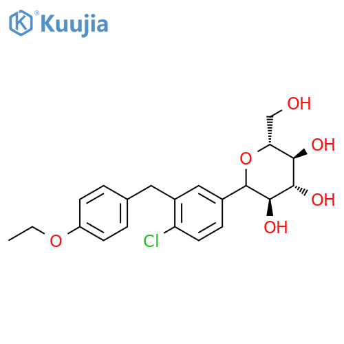 (3R,4R,5S,6R)-2-(4-chloro-3-(4-ethoxybenzyl)phenyl)-6-(hydroxymethyl)tetrahydro-2H-pyran-3,4,5-triol structure