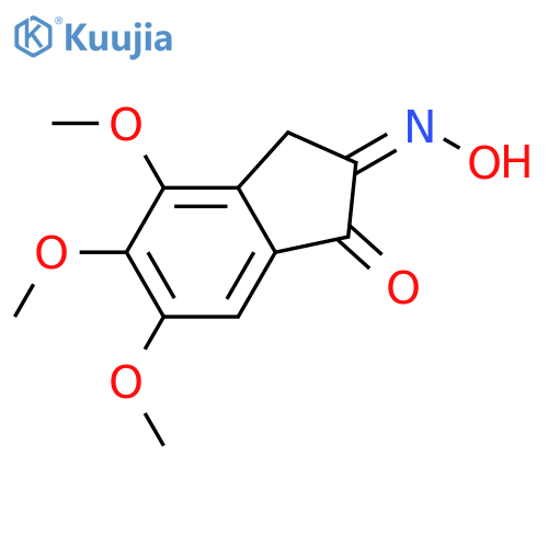 1H-Indene-1,2(3H)-dione, 4,5,6-trimethoxy-, 2-oxime structure