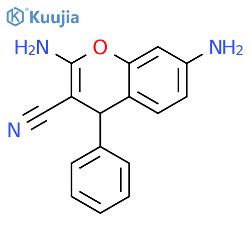 2,7-Diamino-4-phenyl-4H-chromene-3-carbonitrile structure
