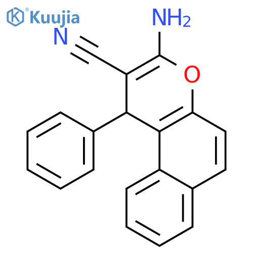 1H-Naphtho[2,1-b]pyran-2-carbonitrile, 3-amino-1-phenyl- structure