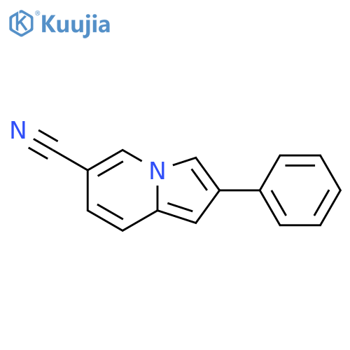 6-Indolizinecarbonitrile, 2-phenyl- structure