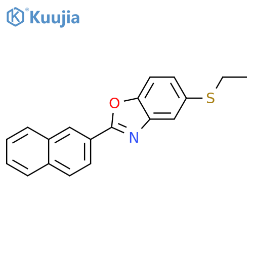 5-(Ethylthio)-2-(2-naphthalenyl)benzoxazole structure