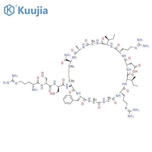 1-19-Atrial natriureticpeptide-21 (rat),N-L-arginyl-14-de-L-glutamine-15-de-L-serine-16-deglycine-17-de-L-leucine-18-deglycine-19-L-cysteinamide-(9CI) structure