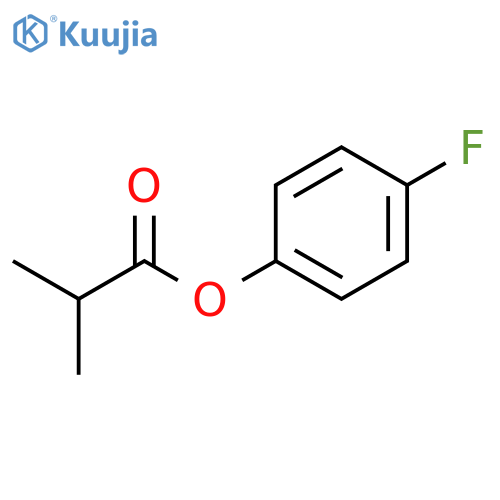 (4-fluorophenyl) 2-methylpropanoate structure
