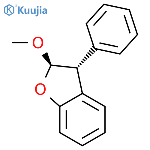 Benzofuran, 2,3-dihydro-2-methoxy-3-phenyl-, trans- structure