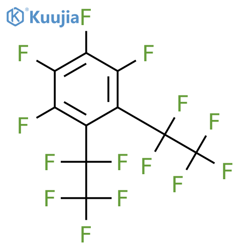 1,2,3,4-tetrafluoro-5,6-bis(1,1,2,2,2-pentafluoroethyl)benzene structure
