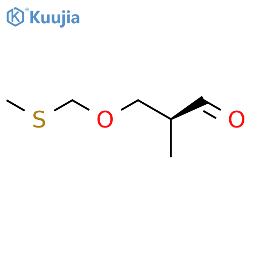 Propanal, 2-methyl-3-[(methylthio)methoxy]-, (S)- structure