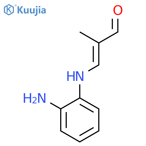 3-(2-aminoanilino)-2-methylprop-2-enal structure