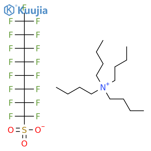 N,N,N-Tributyl-1-Butanaminium 1,1,2,2,3,3,4,4,5,5,6,6,7,7,8,8,8-Heptadecafluoro-1-Octanesulfonate structure
