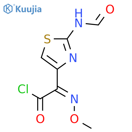 4-Thiazoleacetyl chloride, 2-(formylamino)-α-(methoxyimino)-, (αZ)- structure