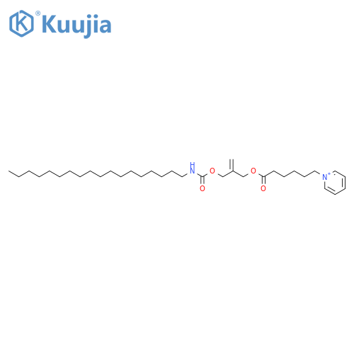 Pyridinium,1-[6-[[2-[[[(octadecylamino)carbonyl]oxy]methyl]-2-propen-1-yl]oxy]-6-oxohexyl]-,bromide (1:1) structure