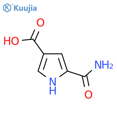 5-carbamoyl-1H-pyrrole-3-carboxylic acid structure