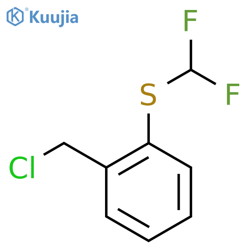 1-(Chloromethyl)-2-(difluoromethyl)sulfanylbenzene structure