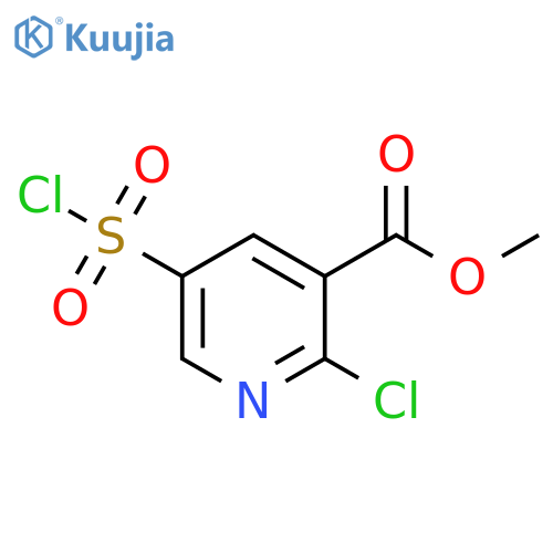 methyl 2-chloro-5-(chlorosulfonyl)pyridine-3-carboxylate structure