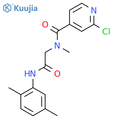 2-[1-(2-chloropyridin-4-yl)-N-methylformamido]-N-(2,5-dimethylphenyl)acetamide structure
