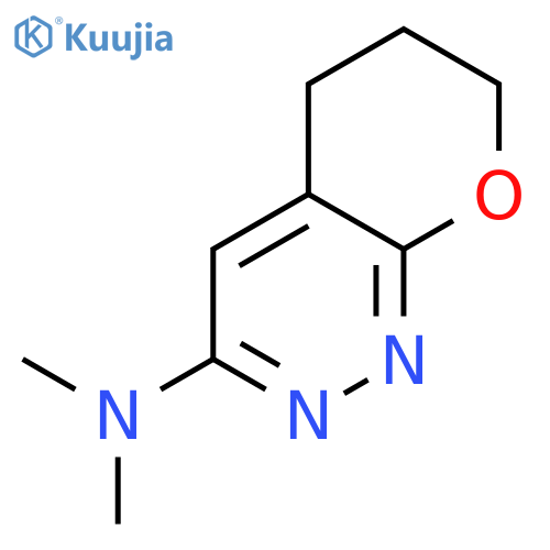 5H-Pyrano[2,3-c]pyridazin-3-amine, 6,7-dihydro-N,N-dimethyl- structure