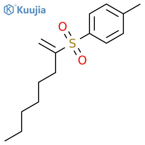 Benzene, 1-methyl-4-[(1-methyleneheptyl)sulfonyl]- structure