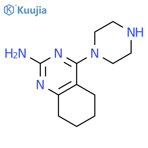 5,6,7,8-tetrahydro-4-(1-piperazinyl)-2-Quinazolinamine structure