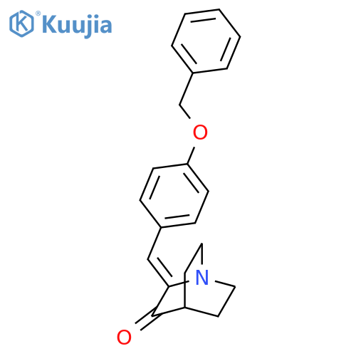 1-Azabicyclo[2.2.2]octan-3-one,2-[[4-(phenylmethoxy)phenyl]methylene]- structure