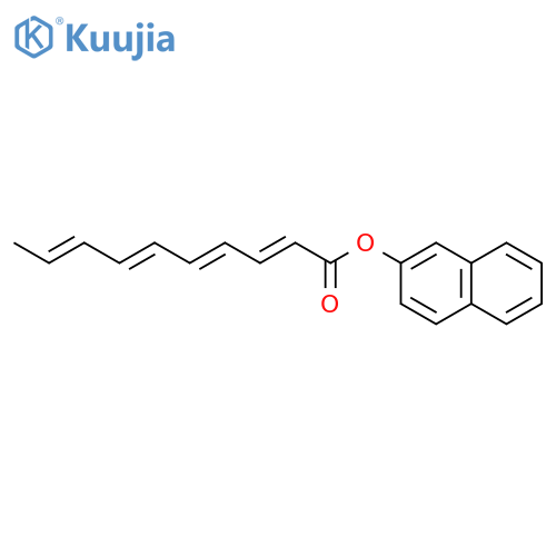 2,4,6,8-Decatetraenoic acid, 2-naphthalenyl ester structure