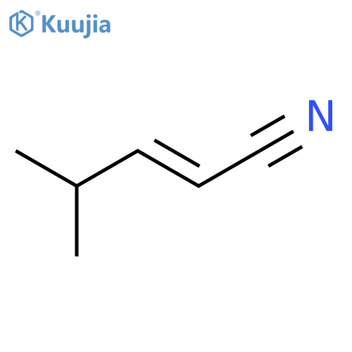 4-methylpent-2-enenitrile structure