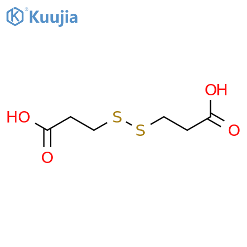 Dithiodipropionic acid structure