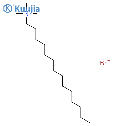 Tetradecyltrimethylammonium bromide structure