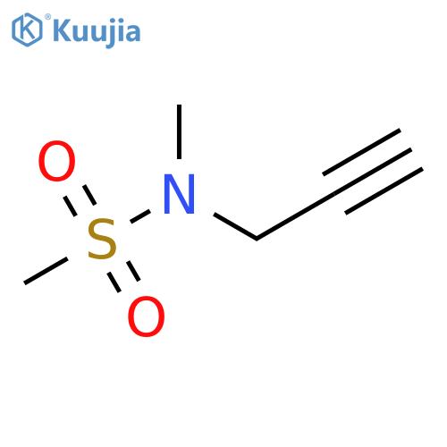 N-methyl-N-(prop-2-yn-1-yl)methanesulfonamide structure