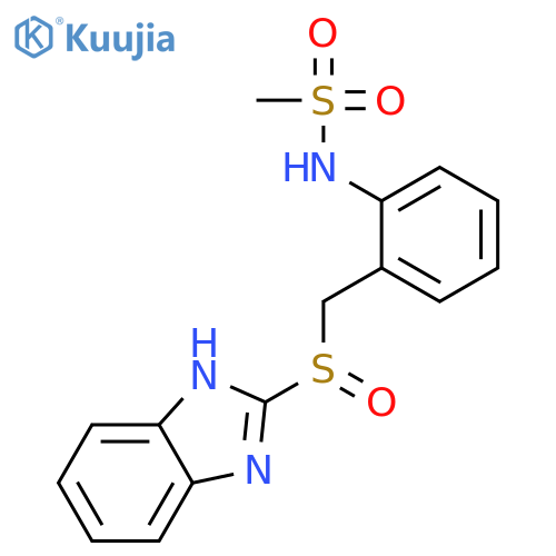 Methanesulfonamide, N-[2-[(1H-benzimidazol-2-ylsulfinyl)methyl]phenyl]- structure