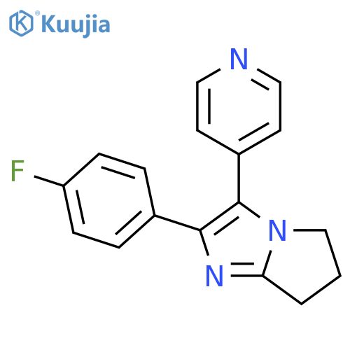 5H-Pyrrolo[1,2-a]imidazole,2-(4-fluorophenyl)-6,7-dihydro-3-(4-pyridinyl)- structure