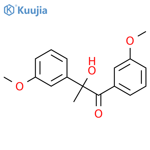 2-hydroxy-1,2-bis(3-methoxyphenyl)propan-1-one structure