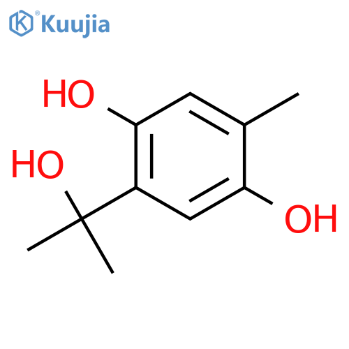 1,4-Benzenediol, 2-(1-hydroxy-1-methylethyl)-5-methyl- structure