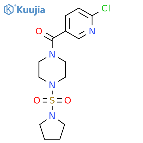 1-(6-Chloropyridine-3-carbonyl)-4-(pyrrolidine-1-sulfonyl)piperazine structure