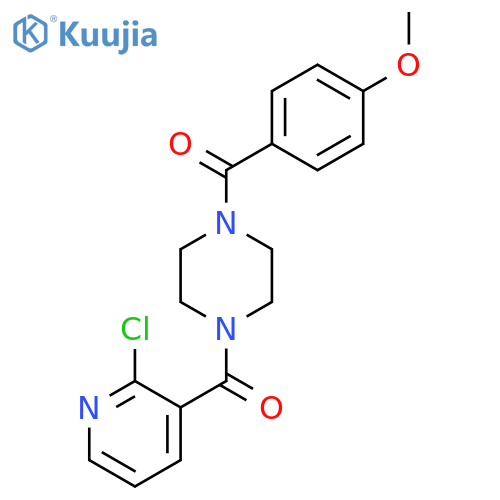 1-(2-Chloropyridine-3-carbonyl)-4-(4-methoxybenzoyl)piperazine structure