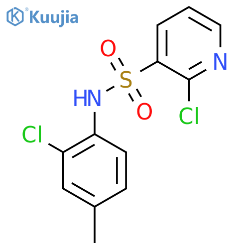 2-chloro-N-(2-chloro-4-methylphenyl)pyridine-3-sulfonamide structure