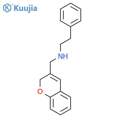 2H-1-Benzopyran-3-methanamine, N-(2-phenylethyl)- structure