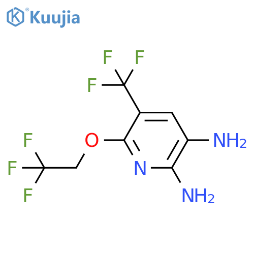 6-(2,2,2-trifluoroethoxy)-5-(trifluoromethyl)pyridine-2,3-diamine structure