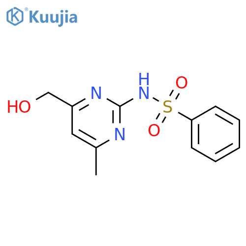 Benzenesulfonamide, N-[4-(hydroxymethyl)-6-methyl-2-pyrimidinyl]- structure