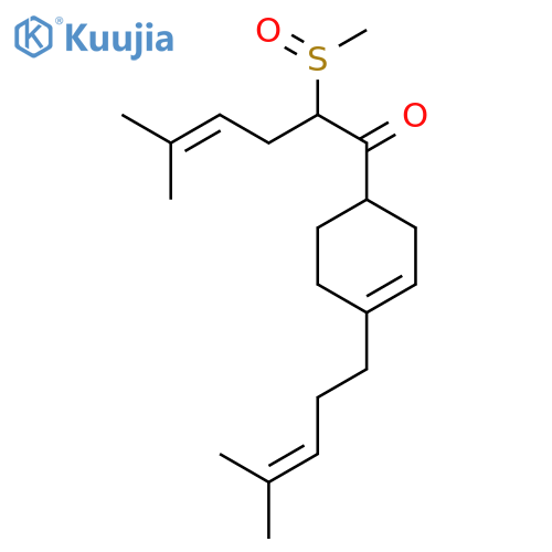 4-Hexen-1-one, 5-methyl-1-[4-(4-methyl-3-pentenyl)-3-cyclohexen-1-yl]-2-(methylsulfinyl)- structure