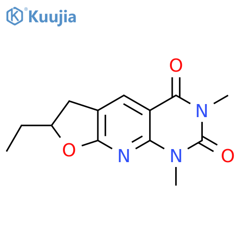 Furo[3',2':5,6]pyrido[2,3-d]pyrimidine-2,4(1H,3H)-dione, 7-ethyl-6,7-dihydro-1,3-dimethyl- structure
