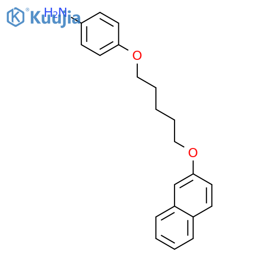 Benzenamine,4-[[5-(2-naphthalenyloxy)pentyl]oxy]- structure