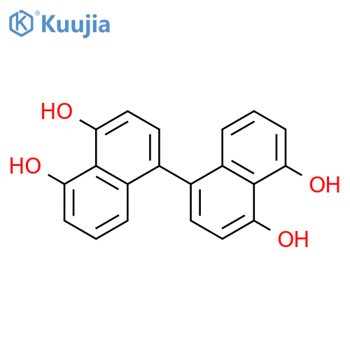 1,1'-binaphthalene-4,4',5,5'-tetrol structure