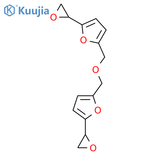 Furan, 2,2'-[oxybis(methylene)]bis[5-oxiranyl- structure