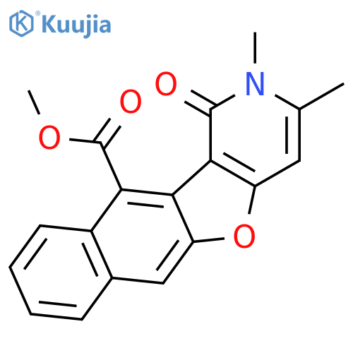 Naphtho[2',3':4,5]furo[3,2-c]pyridine-11-carboxylic acid, 1,2-dihydro-2,3-dimethyl-1-oxo-, methyl ester structure