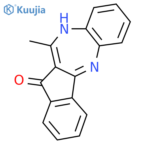 11-Methylbenzo[b]indeno[3,2-e]1H-1,4-diazepin-12-one structure