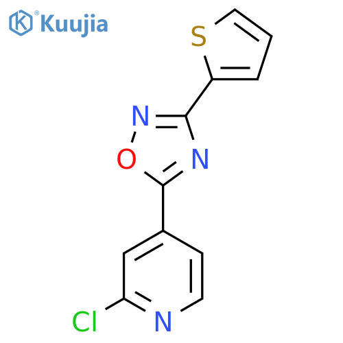 5-(2-Chloropyridin-4-yl)-3-(thiophen-2-yl)-1,2,4-oxadiazole structure