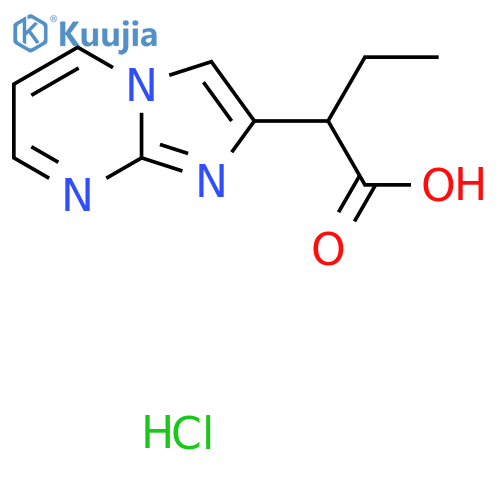 2-Imidazo1,2-apyrimidin-2-ylbutanoic acid hydrochloride structure
