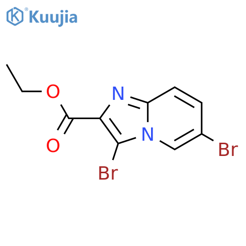 ethyl 3,6-dibromoimidazo[1,2-a]pyridine-2-carboxylate structure